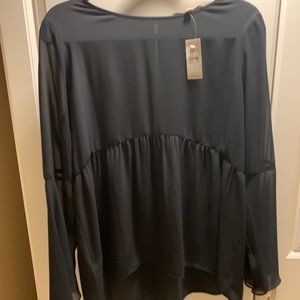 Loft Babydoll Bell Sleeve Blouse